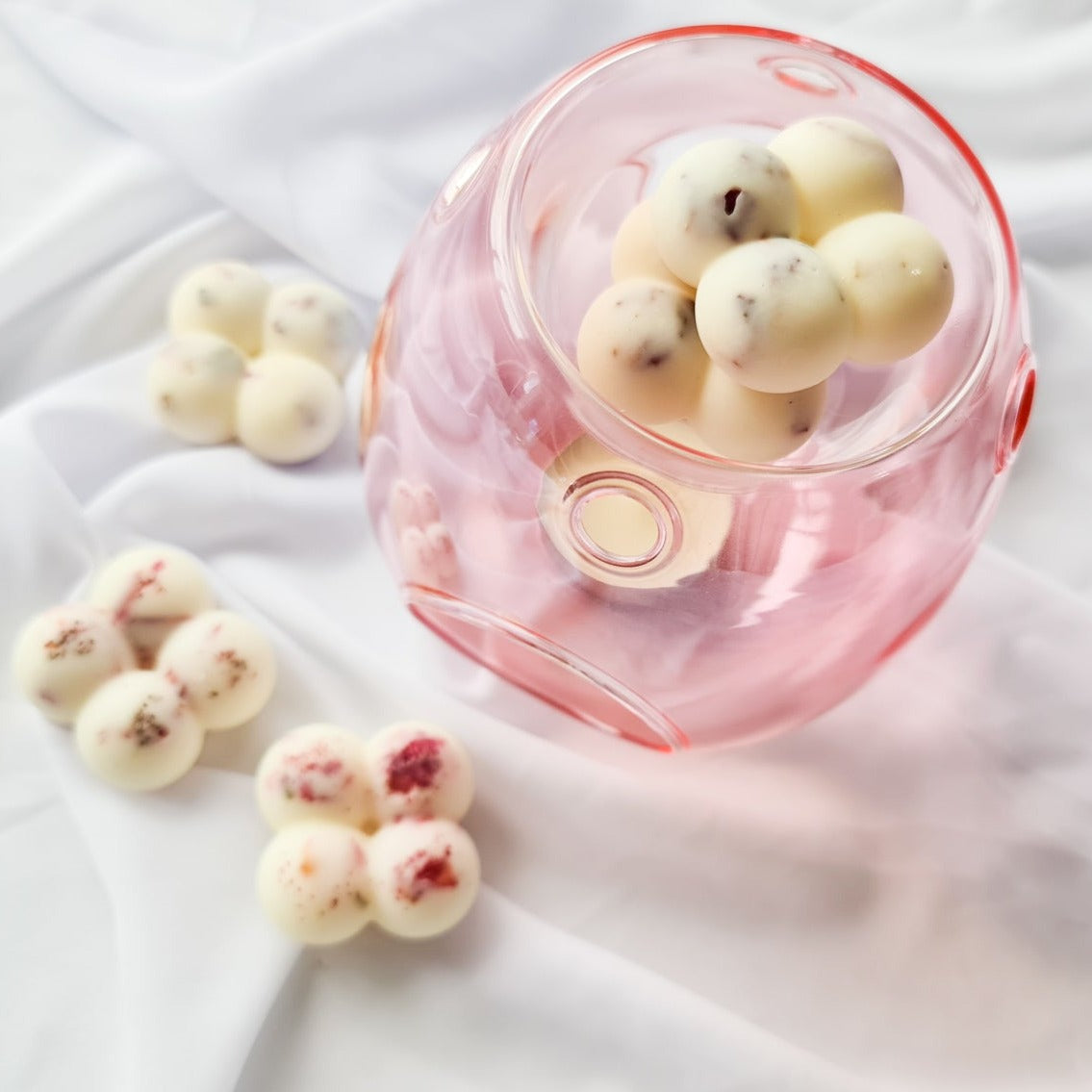 clear pink wax melter - warmer- oil burner