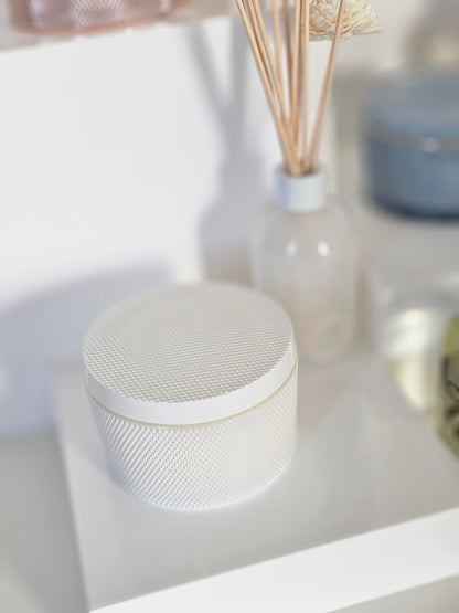 White Glow Candle Jar