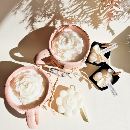 Eco-Soy Mug Flower Candles