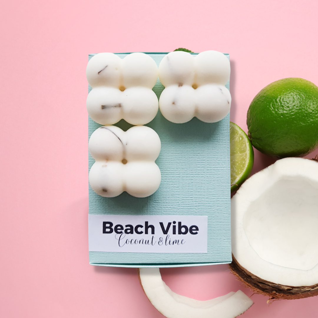 green box for wax melts Beach vibe - Coconut and Lime scent
